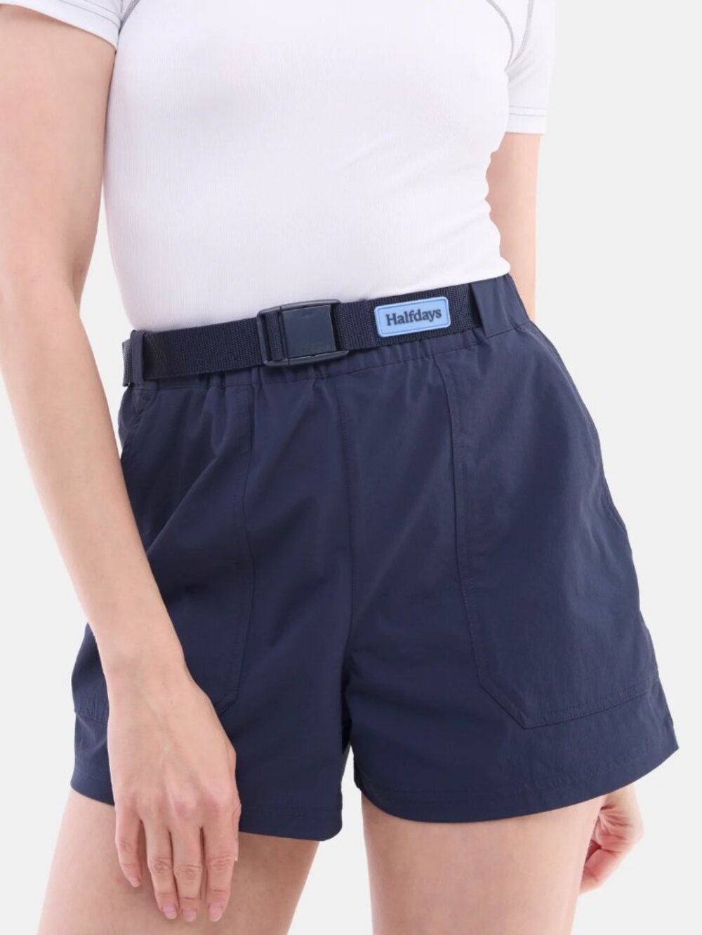 Halfdays Women's Rosalie Trail Shorts Blue Size Medium & Large NWT
